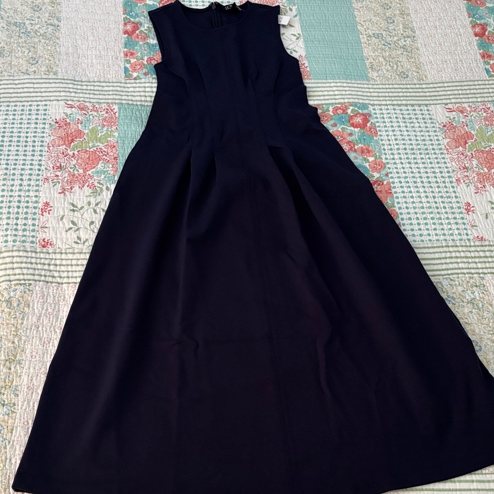 J. Crew NWT Navy Sleeveless Full Length Dress